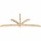 Ekena Millwork Davenport Rough Sawn Timber Gable Bracket, Douglas Fir, 108"W x 49"H x 4"D x 4"F, 11/12 Pitch GBW108X49X0404DAV00RDF - alternate 4